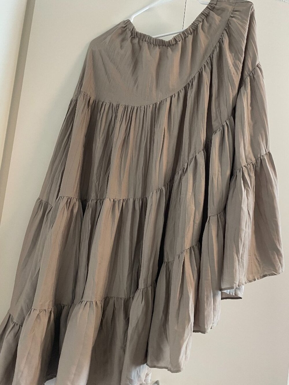 Chico's Grey Midi Skirt